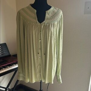 Nurture by Lamaze Light Green Blouse